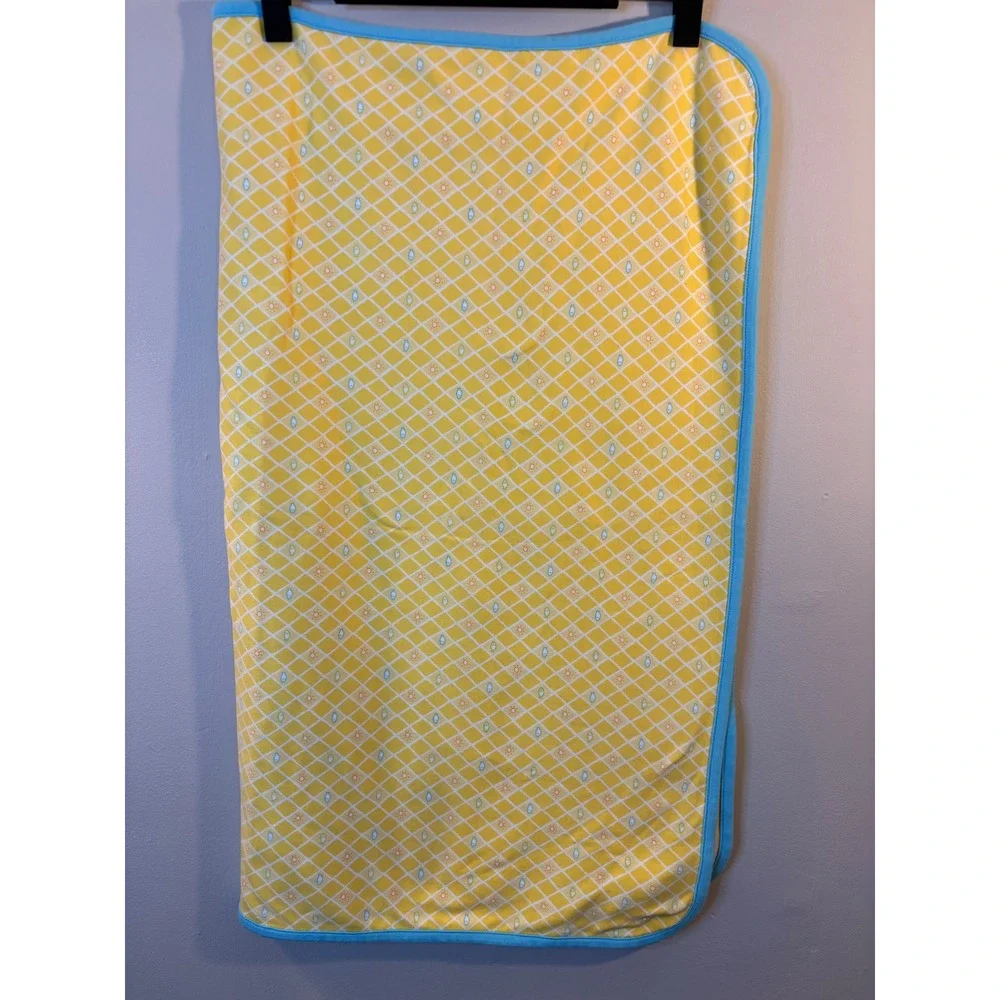 VTG Gymboree Sunny Summer 100% Cotton Baby Blanket Fish 1997